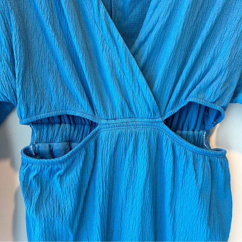 Free People Beach Stasia Mini Dress Blue Size Extra Small - Picture 4 of 7